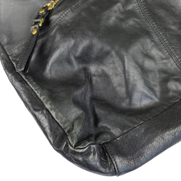 La Pagayo Rockstud Double Flip Leather Bag - Picture 9 of 9